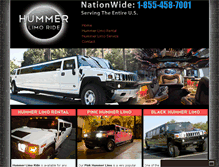 Tablet Screenshot of hummerlimoride.com